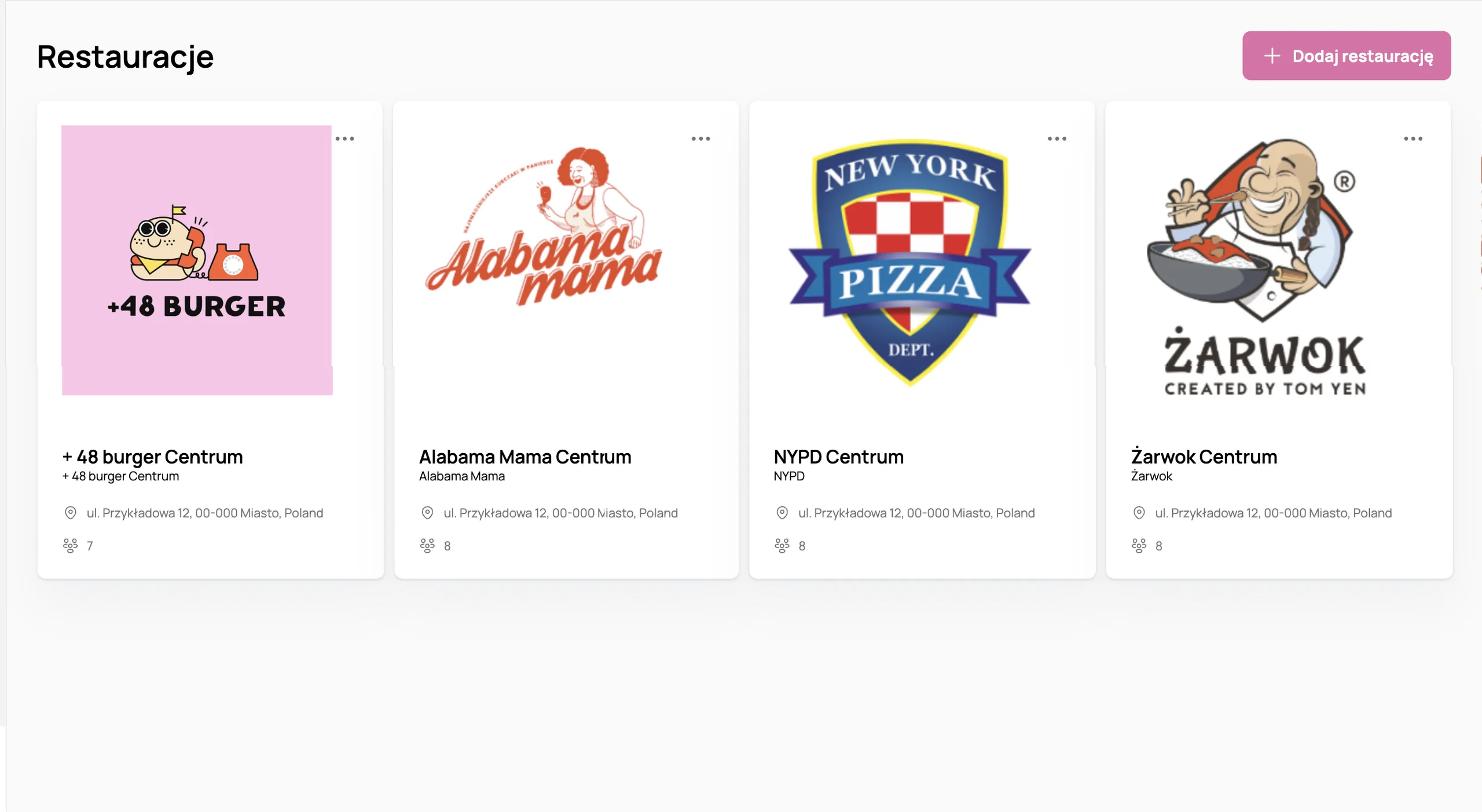 Restauracje w YummyPOS: cztery marki (+48 Burger, Alabama Mama, NYPD, Żarwok) na jednym koncie